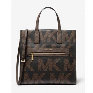Michael Kors Kenly Large Graphic Logo Tote Bag